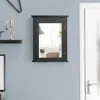 Hivvago Wall Mounted Bathroom Mirror Cabinet With 5-level Height-adjustable Shelf-black