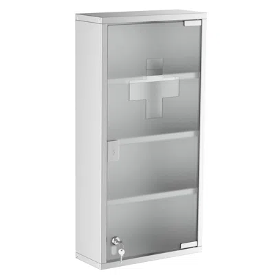 Hivvago Wall Mounted Lockable Medical Storage Cabinet In Gray