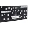 Hivvago Wall-mounted Pegboard Kit With 3 Pegboards For Garage Workshop In Metallic