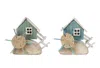 Hivvago Water Wheel Decor (set Of 2) In Multi