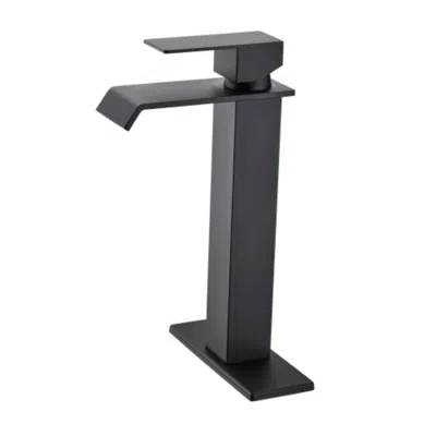 Hivvago Waterfall Spout Bathroom Faucet Single Handle Vanity Sink Faucet
