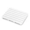 Hivvago Waterproof Hips Bath Spa Shower Mat With Non Slip Foot Pads In White