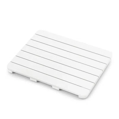 Hivvago Waterproof Hips Bath Spa Shower Mat With Non Slip Foot Pads In White