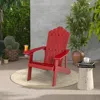 Hivvago Weather Resistant Hips Outdoor Adirondack Chair With Cup Holder-navy