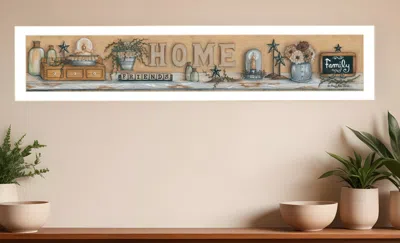 Hivvago Where Family And Friends Gather White Framed Print Wall Art
