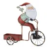 Hivvago Whimsical Santa Riding Bike In Multi