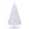 Hivvago White Artificial Pvc Christmas Tree With Stand