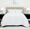 Hivvago White Geometric King Quilt In White