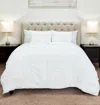 Hivvago White Geometric Twin Quilt In White