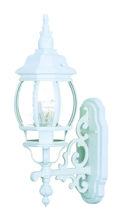 Hivvago White Glass Globe Wall Light