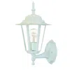 Hivvago White Glass Lantern Wall Light