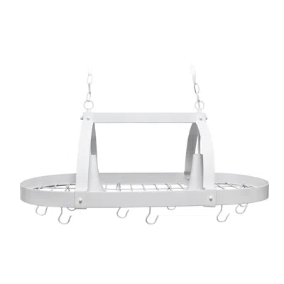 Hivvago White Kitchen Island Two Light Metal Ceiling Light
