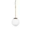 Hivvago White Single Metal Dimmable Ceiling Light With White Shades In Gold
