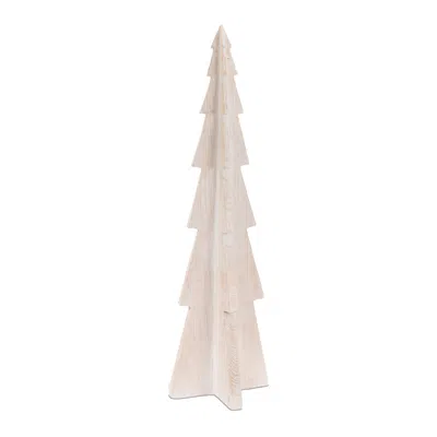 Hivvago Whitewashed Resin Tree 50"h