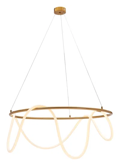 Hivvago Wiber Ceiling Lamp Brass In Gold
