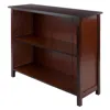 Hivvago Wide 2-section Storage Shelf Walnut