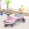 Hivvago Wiggle Car Ride-on Toy With Flashing Wheels-blue