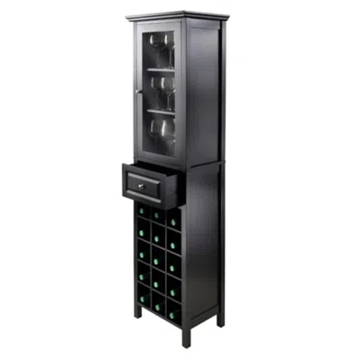 Hivvago Wine Display Tower Black