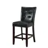 Hivvago Wood & Polyurethane High Chair, Black & Brown, Set Of 2 In Black