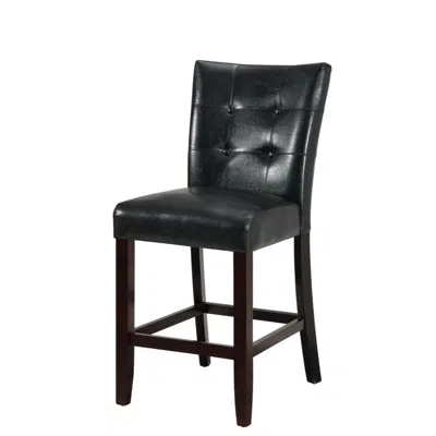 Hivvago Wood & Polyurethane High Chair, Black & Brown, Set Of 2