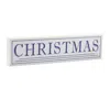 Hivvago Wood Christmas Sentiment Sign 19.5"l In White