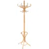 Hivvago Wood Standing Hat Coat Rack With Umbrella Stand-natural