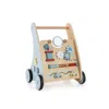 Hivvago Wooden Baby Push And Pull Walker With Multi-activity Learning Center