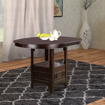 Hivvago Wooden Counter Height Table, Brown