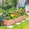 Hivvago Wooden Decorative Planter Box For Garden Yard And Window