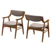 Hivvago Wooden Dining Chair Set Of 2 With Padded Seat And Back