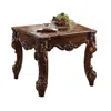 Hivvago Wooden End Table In Cherry Brown In Brown