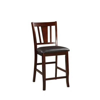 Hivvago Wooden High Chair, Dark Brown & Black, Set Of 2