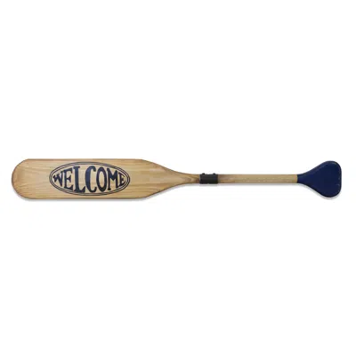 Hivvago Wooden Oar Welcome Sign 35.5"l In Multi