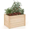 Hivvago Wooden Raised Garden Bed Elevated Planter Box With Open-ended Base