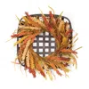 Hivvago Wreath And Wicker Wall Decor 20"sq In Multi