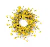 Hivvago Yellow Daisy Floral Wreath 23"d In Yellow
