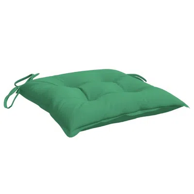 Hivvago Zia Outdoor Cushion For Chair Set Of 4, Non-slip Ropes, Green Fabric
