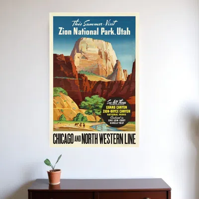HIVVAGO ZION NATIONAL UTAH UNFRAMED PRINT WALL ART