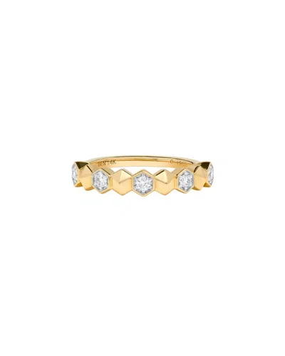 H.j. Namdar 14k 0.20 Ct. Tw. Diamond Stackable Ring In Gold