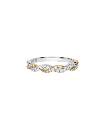 H.j. Namdar 14k 0.24 Ct. Tw. Diamond Pave Ring In Metallic
