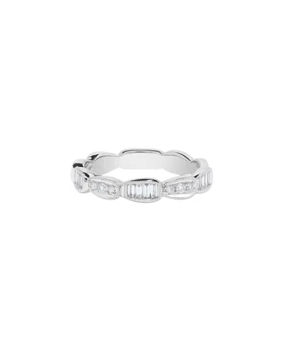 H.j. Namdar 14k 0.29 Ct. Tw. Diamond Stackable Ring In Metallic