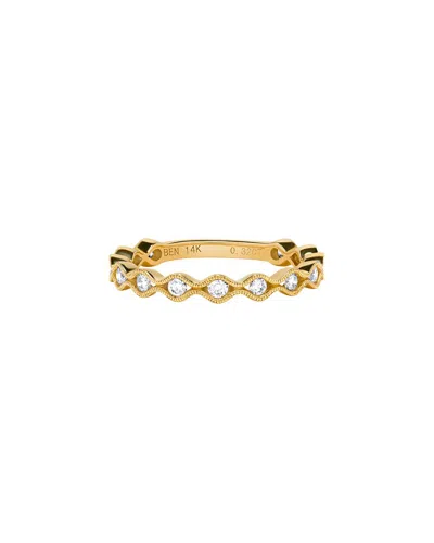 H.j. Namdar 14k 0.33 Ct. Tw. Diamond Stackable Ring In Gold