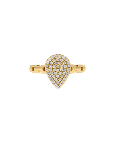 H.j. Namdar 14k 0.34 Ct. Tw. Diamond Pave Ring In Gold