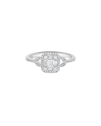 H.j. Namdar 14k 0.50 Ct. Tw. Diamond Cluster Ring In Metallic