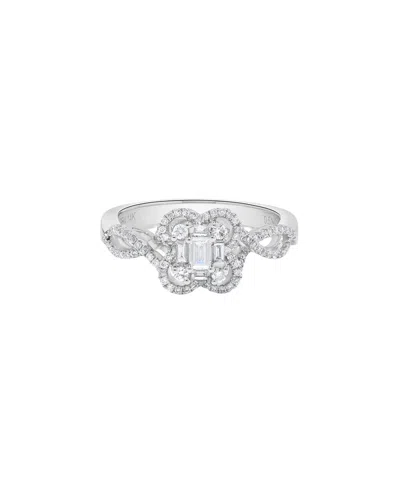 H.j. Namdar 14k 0.50 Ct. Tw. Diamond Cluster Ring In Metallic
