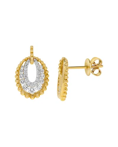 H.j. Namdar 14k 0.58 Ct. Tw. Diamond Dangle Earring In Neutral