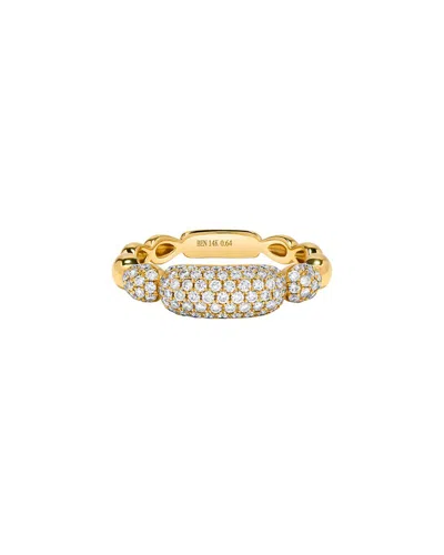 H.j. Namdar 14k 0.64 Ct. Tw. Diamond Stackable Ring In Gold