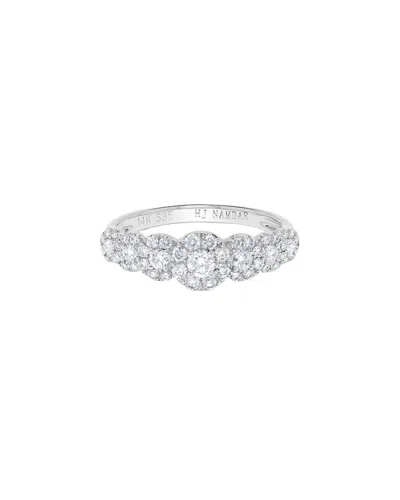 H.j. Namdar 14k 0.65 Ct. Tw. Diamond Halo Bracelet In Metallic