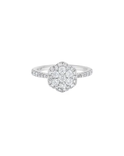 H.j. Namdar 14k 0.72 Ct. Tw. Diamond Cluster Ring In Metallic