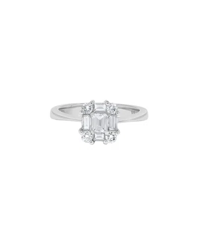 H.j. Namdar 14k 0.76 Ct. Tw. Diamond Cluster Ring In Metallic